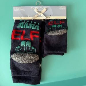 Matching mom and baby socks